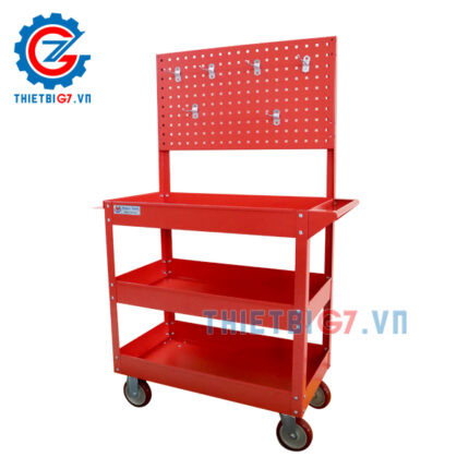 Xe đựng đồ nghề 3 ngăn có pát treo dụng cụ