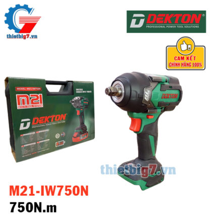 Súng xiết bulong dùng pin Dekton M21-IW750N