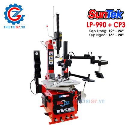 Giới thiệu về máy ra vào lốp xe du lịch cần ngã Suntek LP-990 + CP3