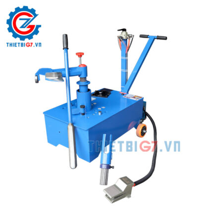 máy tháo lốp xe tải không ruột có ty nâng hỗ trợ